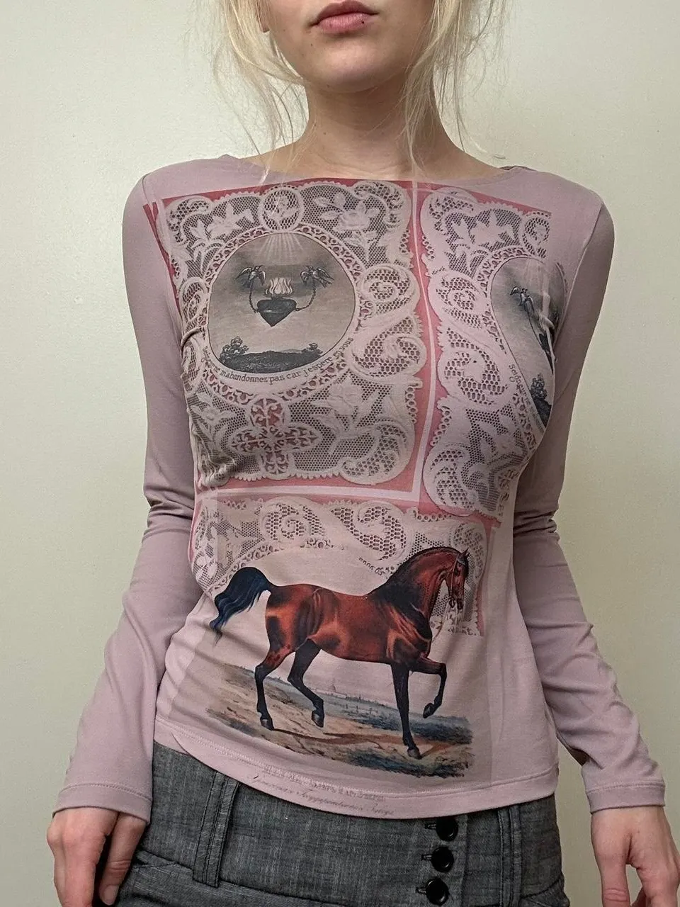 Women's Pink and Purple Blouse