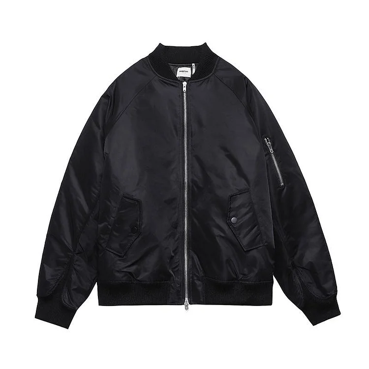 Fog Essentials Coats Autumn and Winter Double Line White Letter Flight Coach Jacket Coat