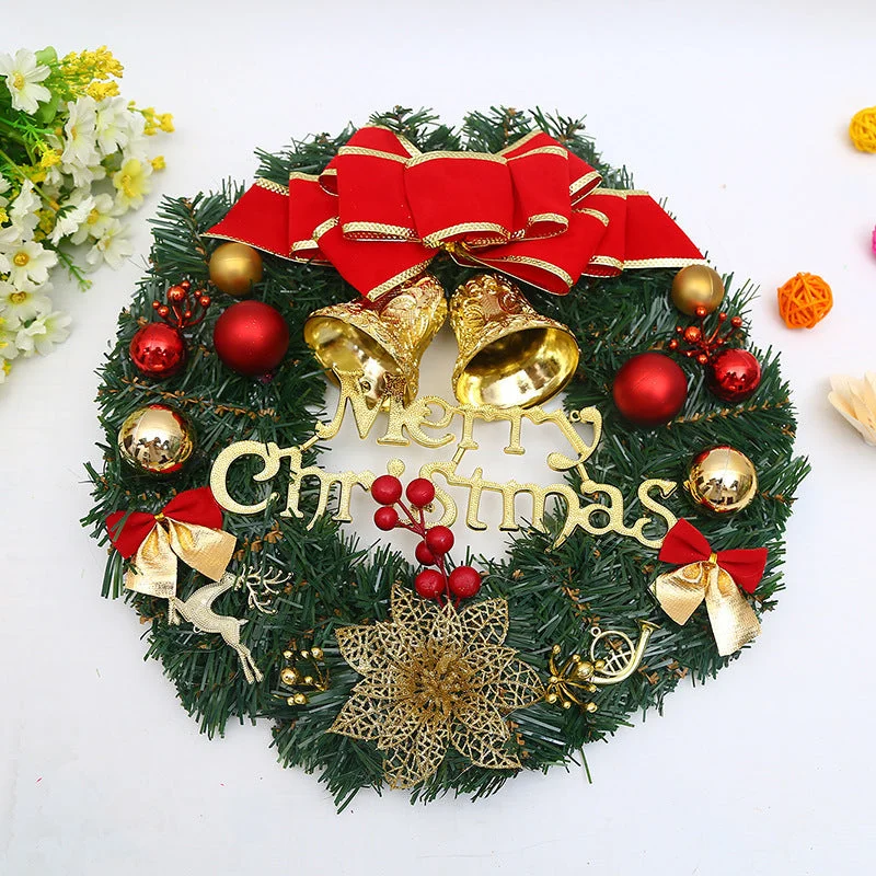Christmas Wreath - Red Letters
