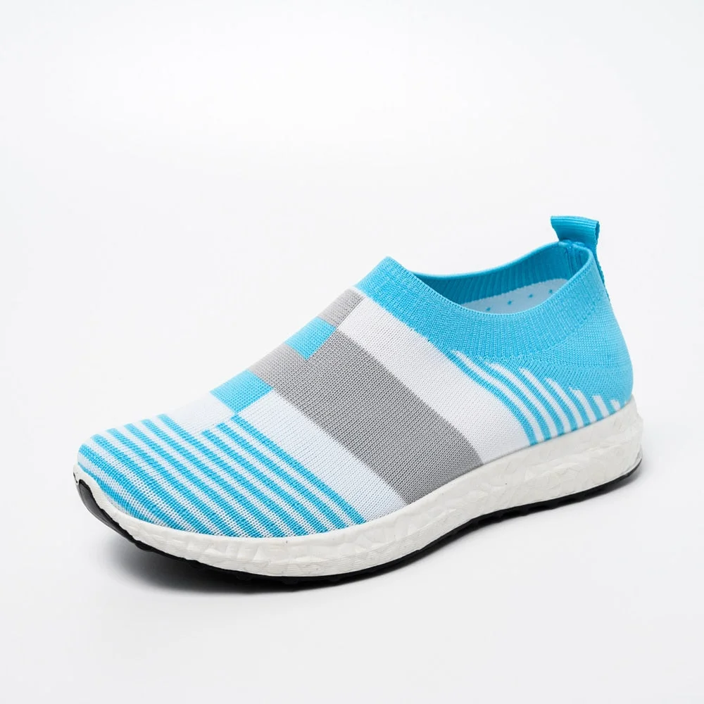 Women Sneakers Vulcanized Shoes Sock Sneakers Women Summer Slip On Flat Shoes Women  Loafers Walking shoes 2021