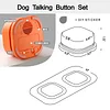 Recordable talking dog button with mat, stickers and training guide