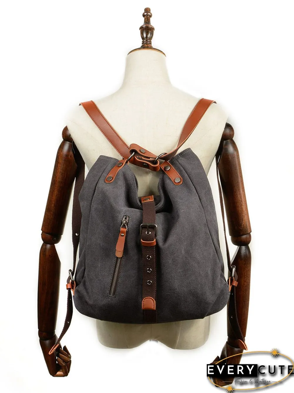 Women Casual Canvas Shoulder Bag Backpack