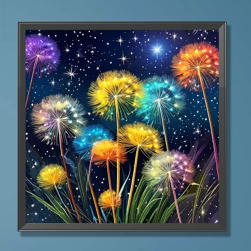 Diamond Painting - Full Round Drill - Dandelion(Canvas|30*30cm)