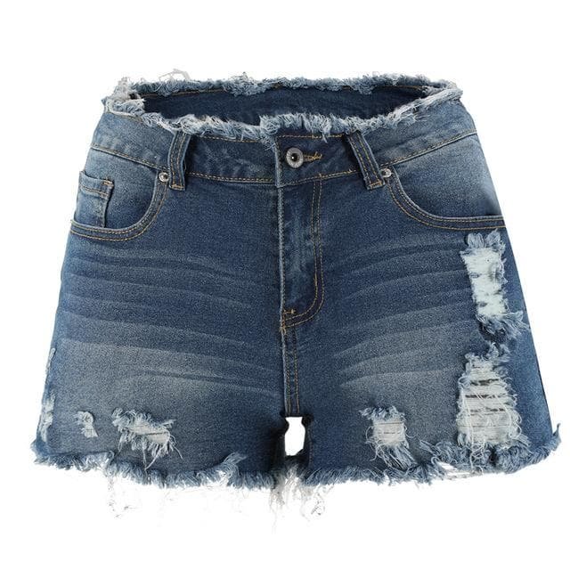 6 Colors Ripped Denim Shorts SP14836