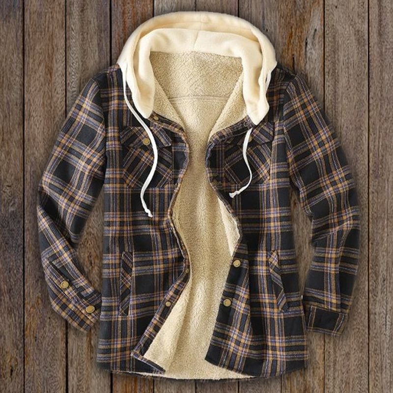 Check Hooded Jacket