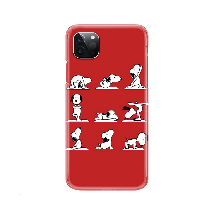 Snoopy Different Yoga Poses, Snoopy iPhone Case