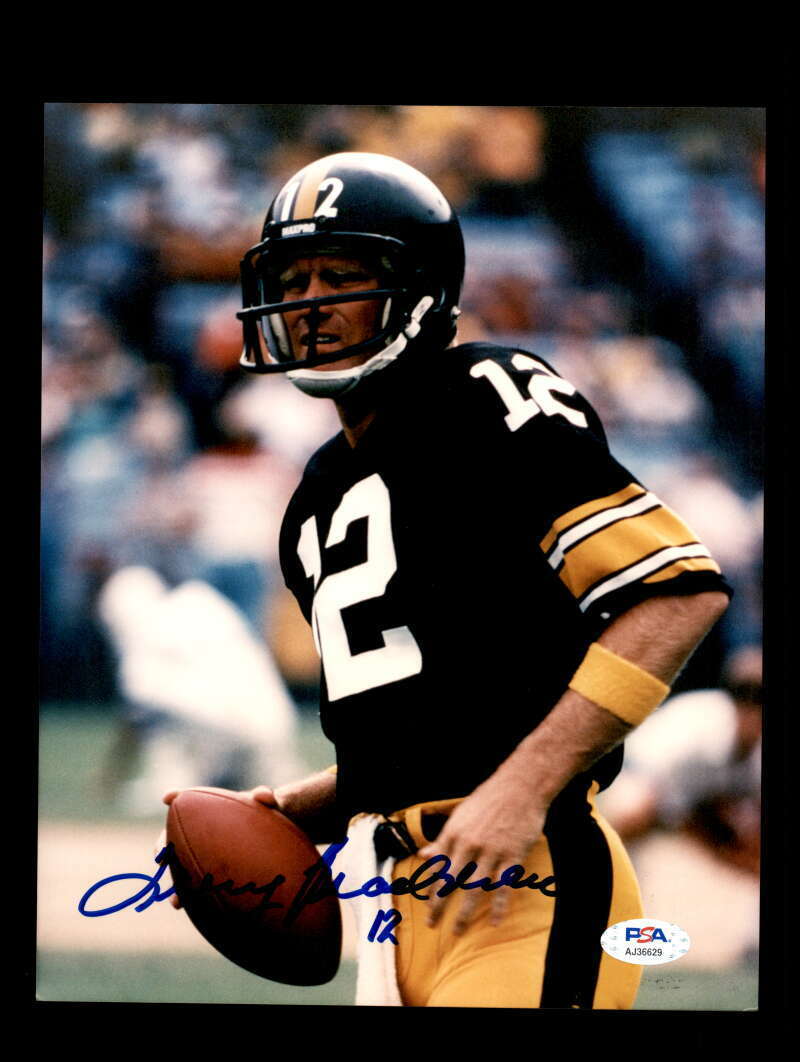 Terry Bradshaw PSA DNA Coa Autograph 8x10 Signed Photo Poster painting Steelers