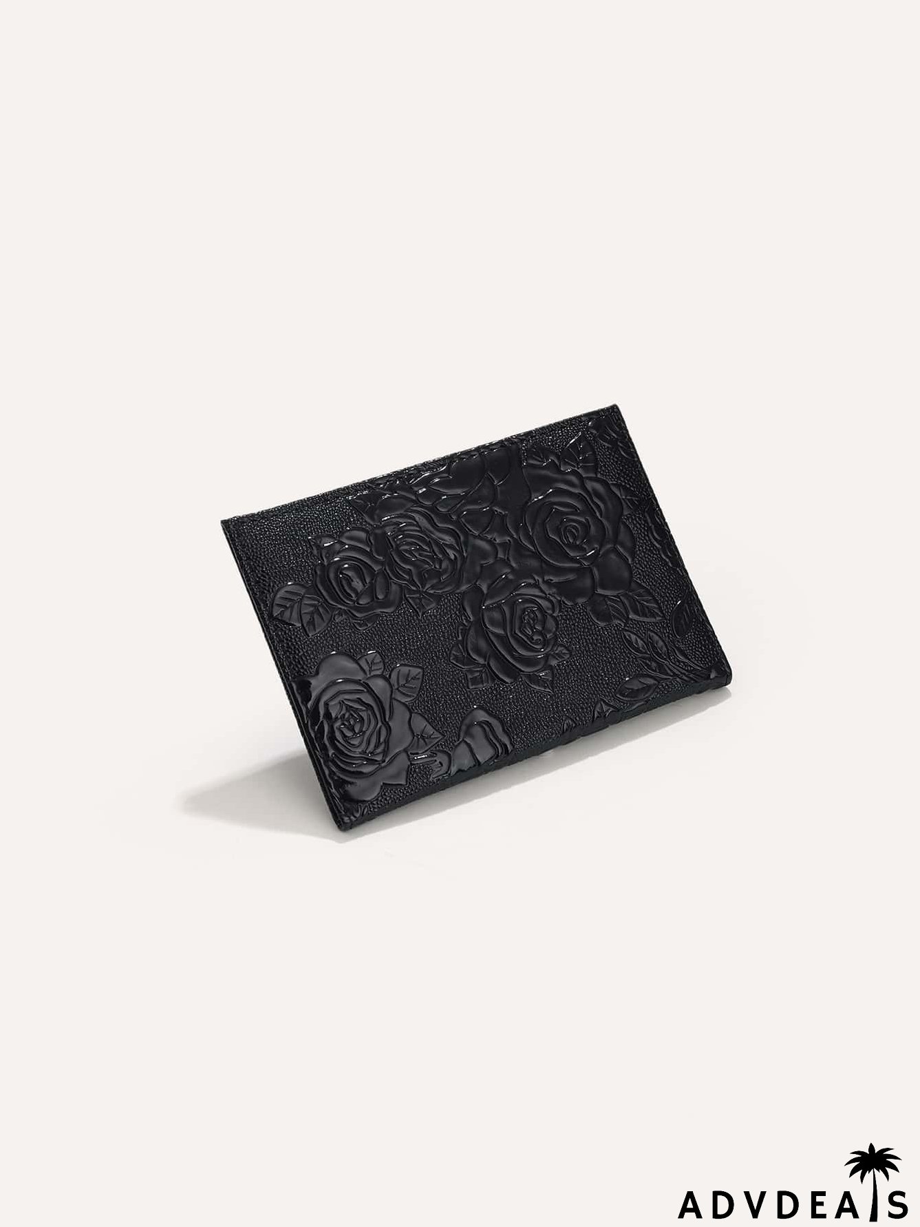 Floral Embossed Passport Case