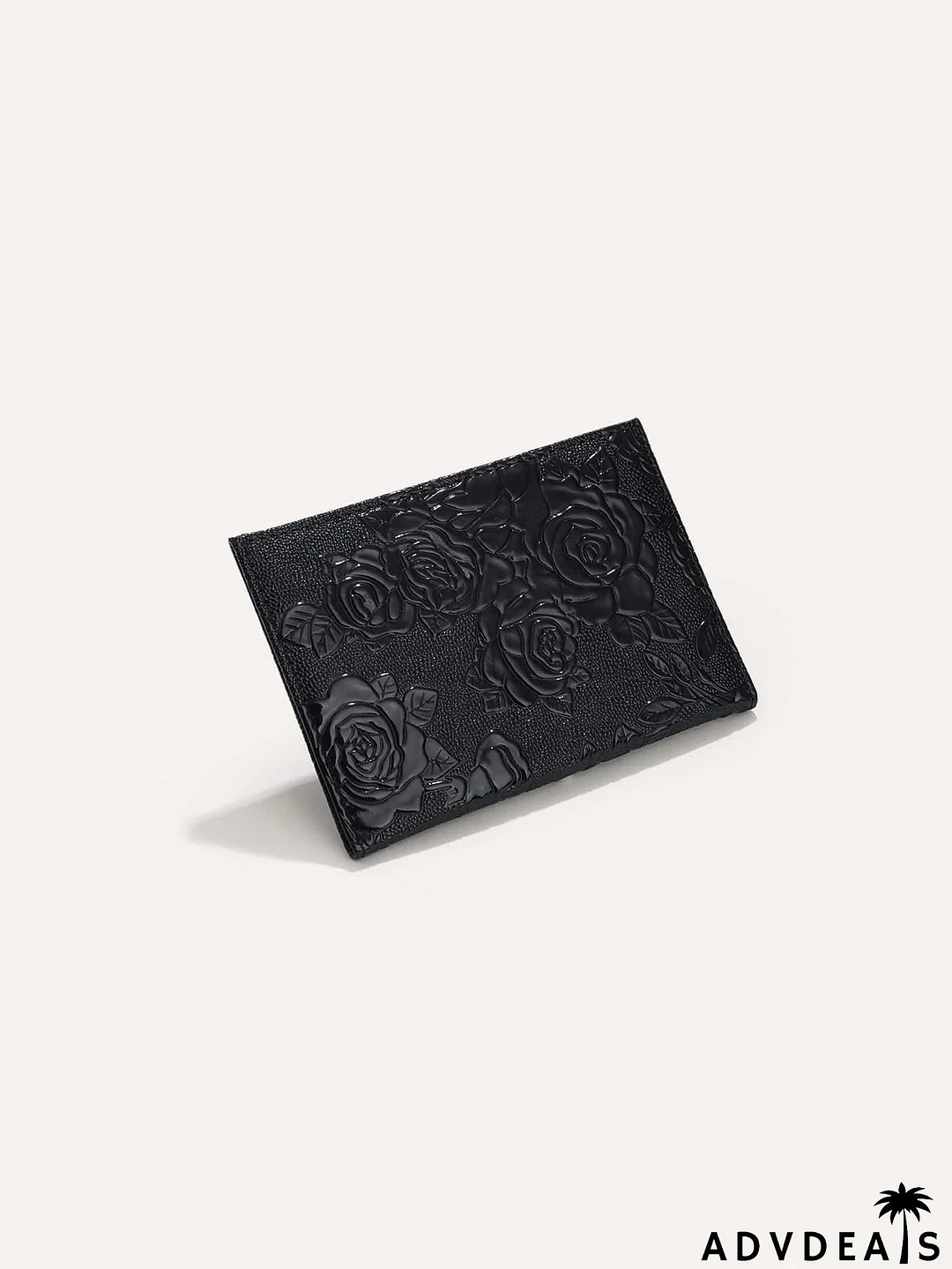 Floral Embossed Passport Case