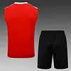 2025/2026 Manchester United Pre-Match Training Red Vest+Shorts Football1:1 Thai Quality