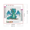 >SALE<5D DIY Full Round Drill Diamond Painting Young Dragon Kit Home Decor 30x30cm