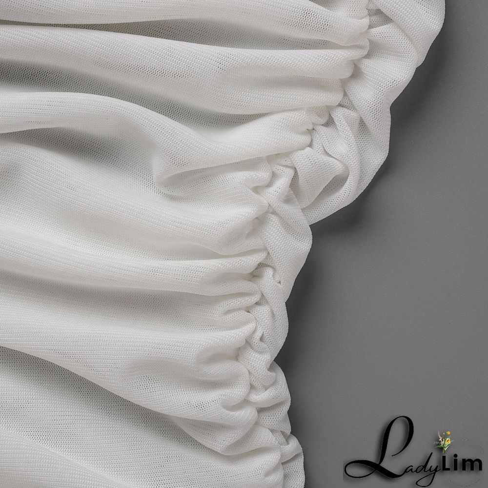 Apricot Sexy Solid Mesh One Shoulder Pencil Skirt Dresses