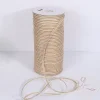 White Edge Khaki Linen Rope 0.6cm DIY Gift Wrapping Ribbon