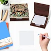 Wooden DIY Horse Diamond Painting Kit Note Box with 160 Papers for Office Desk