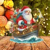(US Local)Santa Claus & Boat DIY Table Top Diamond Painting Ornament Kits