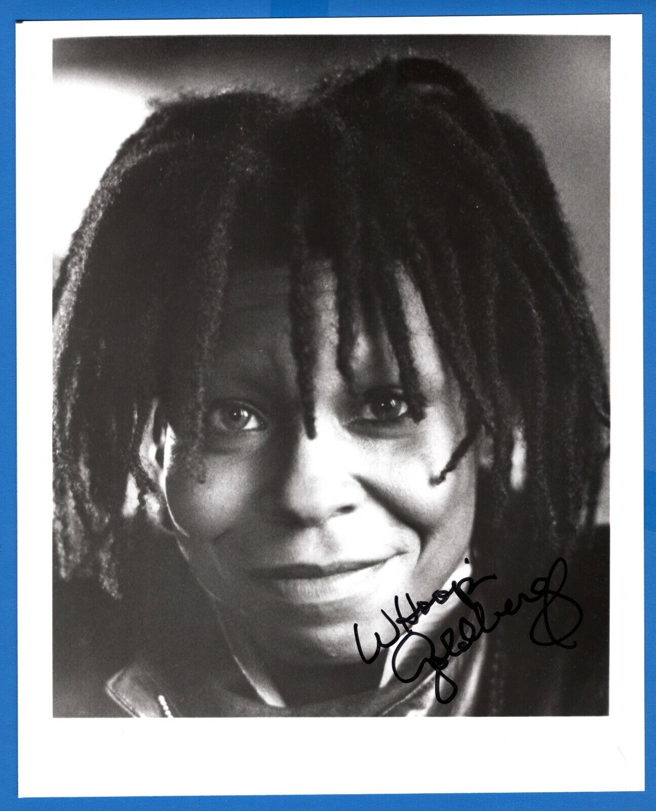 Whoopi Goldberg Actress Hand Signed Autograph 8x10 Photo Poster painting