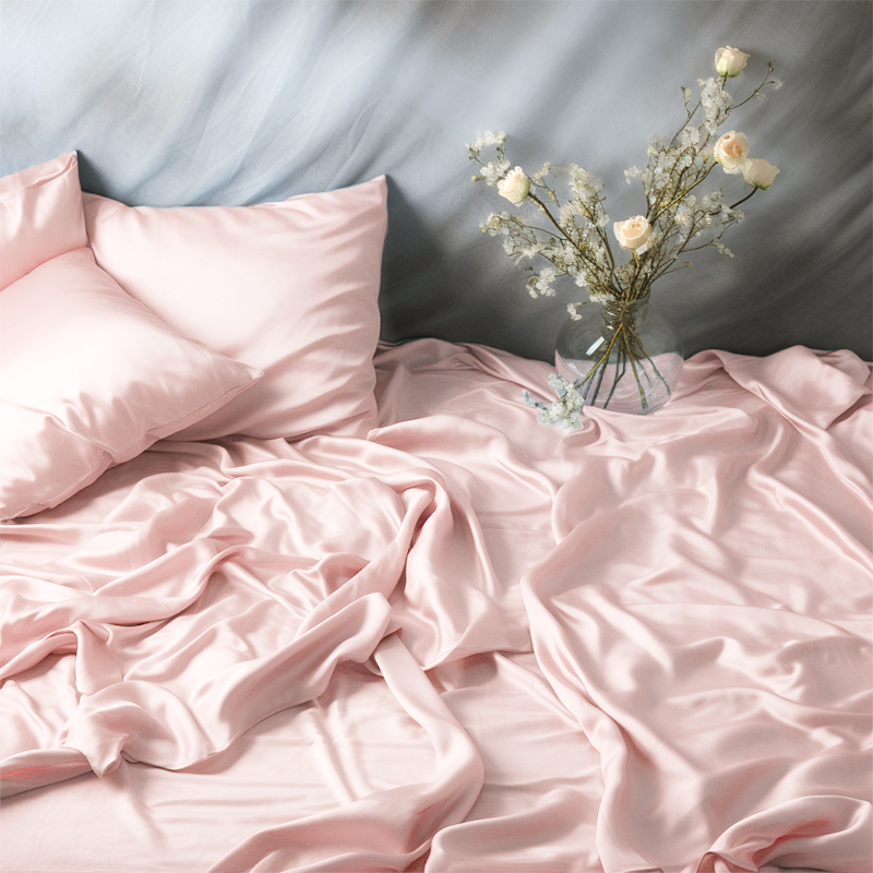 22 Momme Silk Flat Sheets REAL SILK LIFE