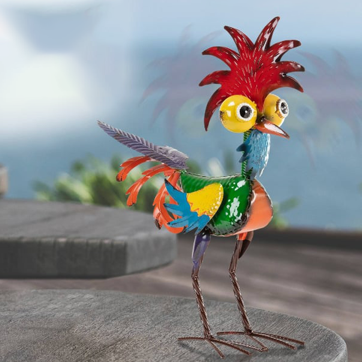 Funny Garden Rooster Statue