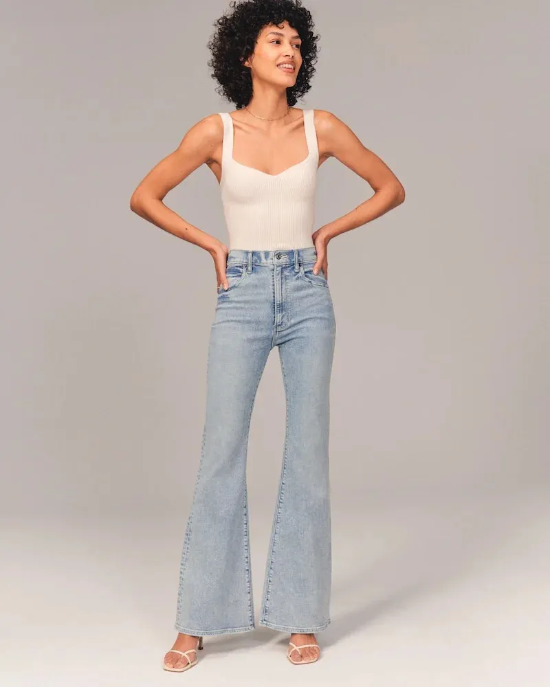 Summer 2023-Ultra High Rise Stretch Flare Jeans