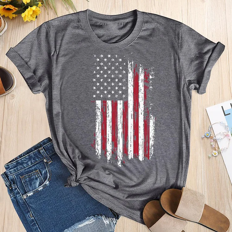 Independence Day America Flag T-shirt Tee