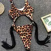 Gioiacombo&trade; Costume intero con frange cut-out