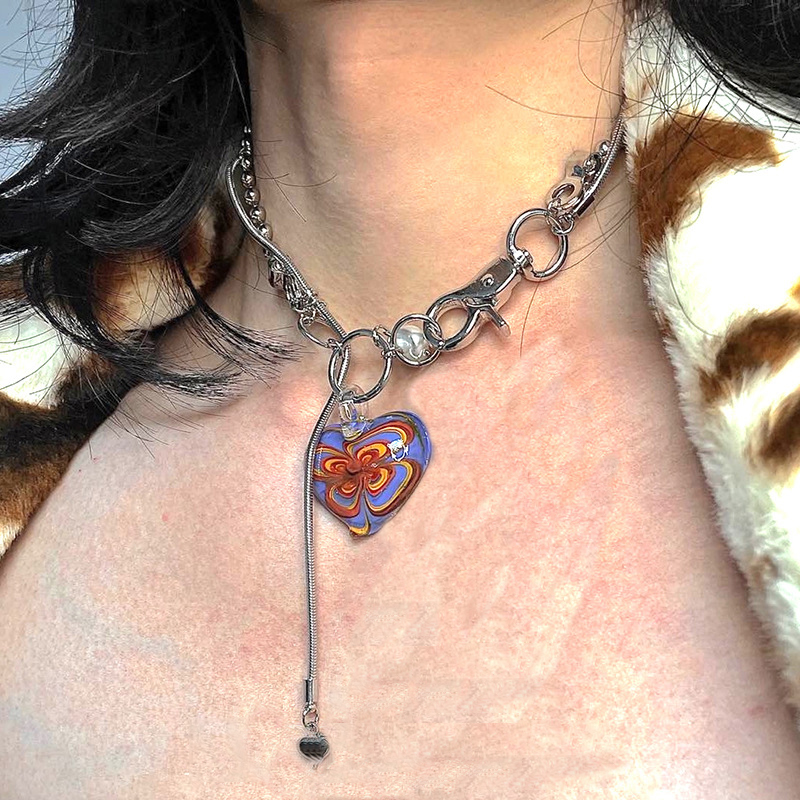 COLORFUL HEART NECKLACE