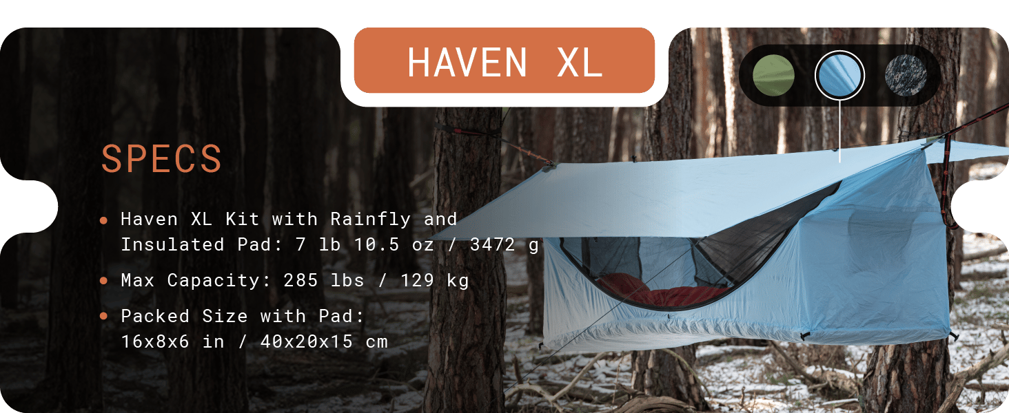 Haven XL. Specs