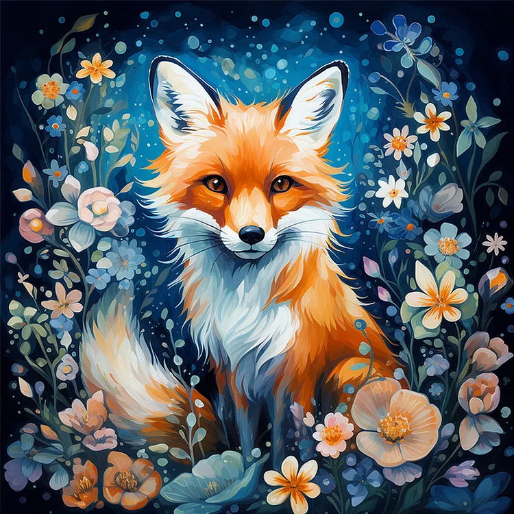 DIY Painting By Numbers | The Fox In The Bush - 40cm*40cm