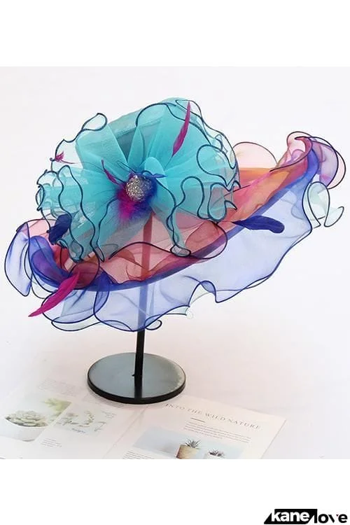 Organza Layer Flower Hat