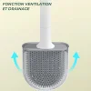 Mini Brosse de Toilette Murale en Silicone