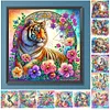 Fleur tigre-partiel sp&eacute;cial diamant peinture-30 * 30cm