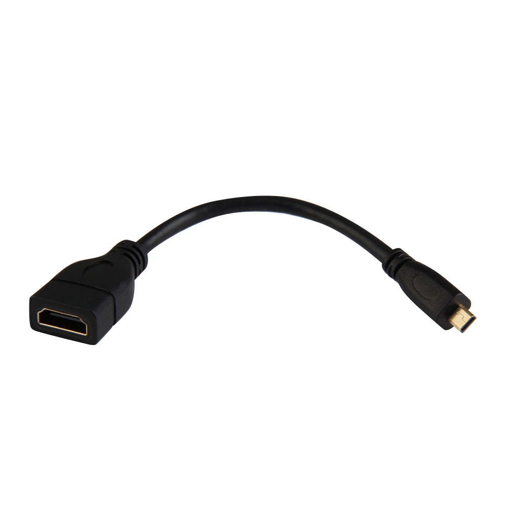 

Micro HDMI Male D to HDMI Female A Jack Adapter Cable Convertor Nice 1080P, 501 Original