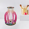 Fleur tridimensionnelle en bois acrylique - Vase artisanal 5d bricolage