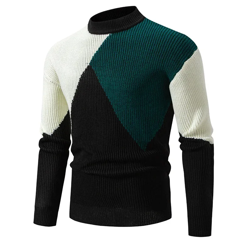 Klilasyofee Multicolor Knit Sweater – Warm and Stylish Men’s Autumn Winter Tops  
