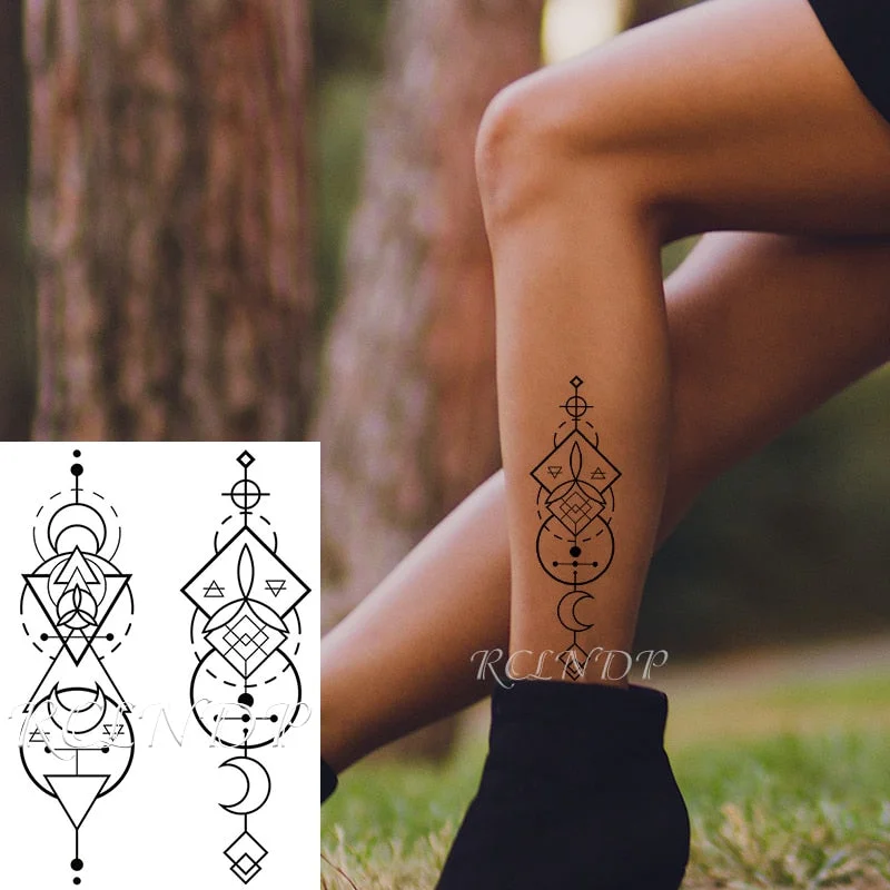 Waterproof Temporary Tattoo Sticker Black Snake Skull Flower Fake Tatto Flash Tatoo Hand Arm Foot Body Art for Men Women