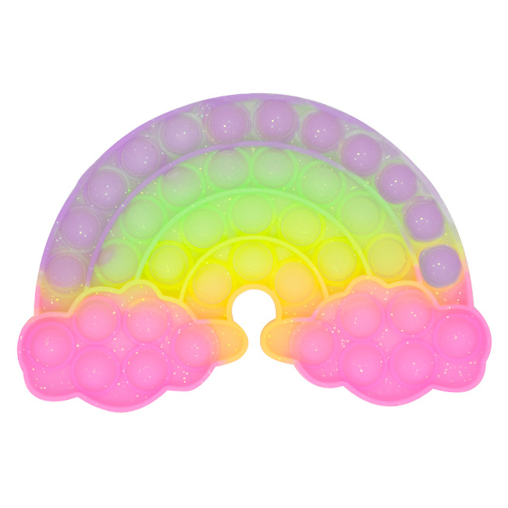 

Rainbow Anti-Stress Decompression Gift Push Bubble Sensory Fingertip Toy, 501 Original