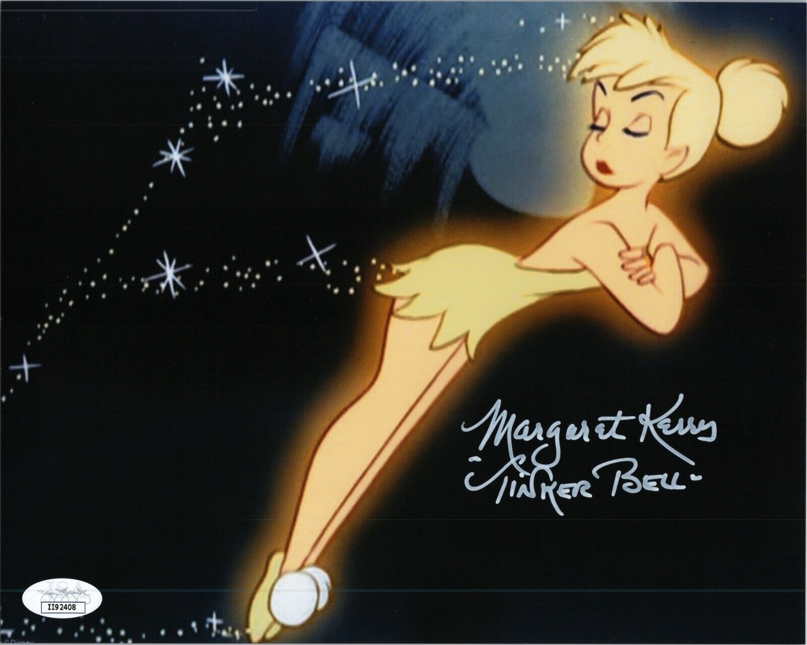 MARGARET KERRY Authentic Hand-Signed TINKER BELL ~Peter Pan