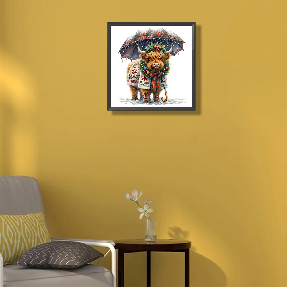 Diamond Painting - Full Round Drill - Highland Cattle(Canvas|35*35cm)