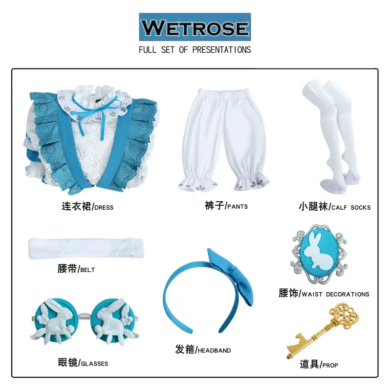 [Wetrose] In Stock Identity V Journalist Alice DeRoss Alice in Dreamland Game Outfit Cosplay Costume
