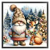 Christmas Gnomes And Elk-11CT Stamped Cross Stitch 40*40cm/15.75*15.75in tapestrymarket