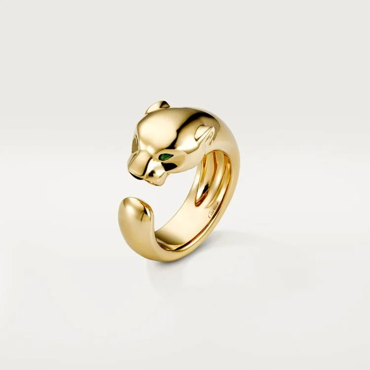 خاتم كارتييه على شكل النمر الذهبي