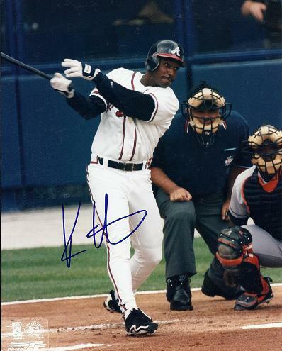 Kenny Lofton Signed - Autographed Atlanta Braves 8x10 inch Photo Poster painting + RDM COA