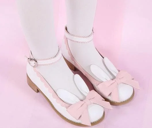 EU 32-44 Lolita Cutie Bunny Bowknot Princess Shoes SP153064