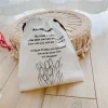 Elegant Tulip Printed Canvas Bag High End Gift Packing Makeup Bag