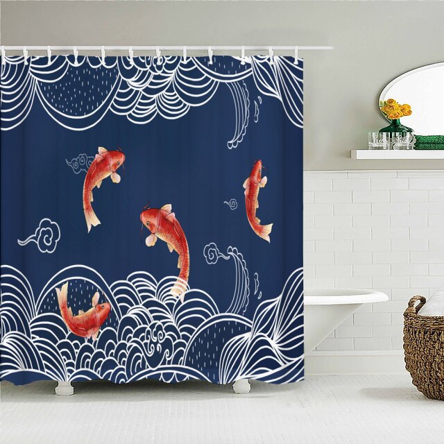 

Shower Curtain – Japanese Kanagawa Wave-180*180cm, 501 Original