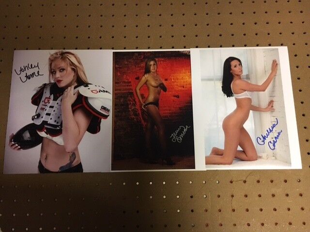 3 Signed Actress/Bikini Model Signed 8x10 Photo Poster paintings;Jenny Ann Smith,Ashley Anne,Che