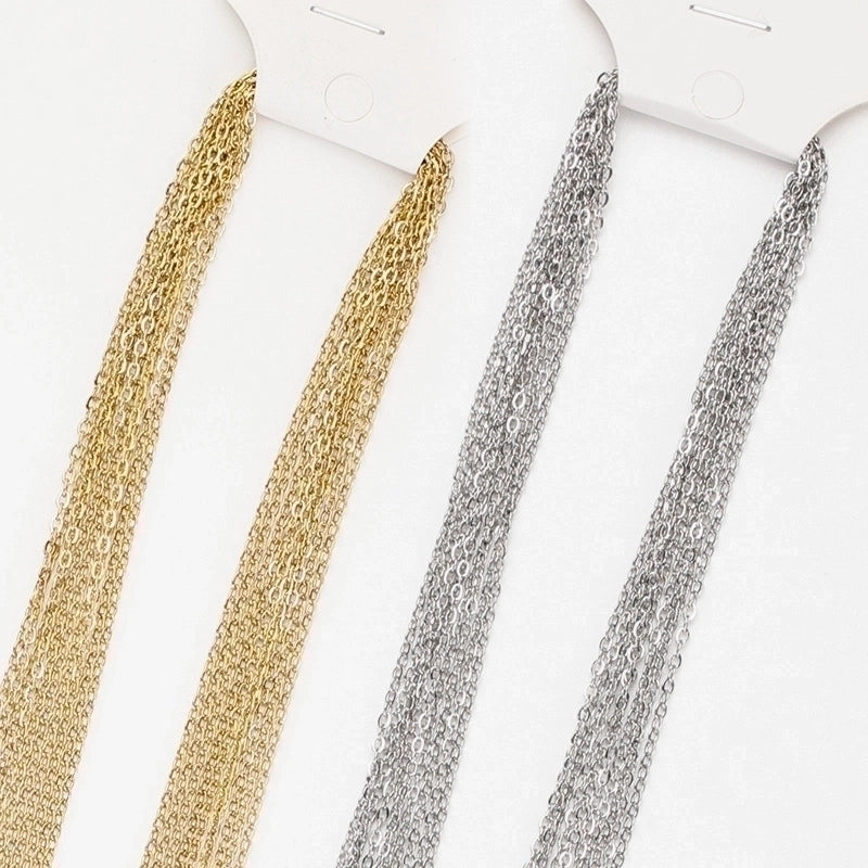 1 Piece Titanium Steel Solid Color Chain