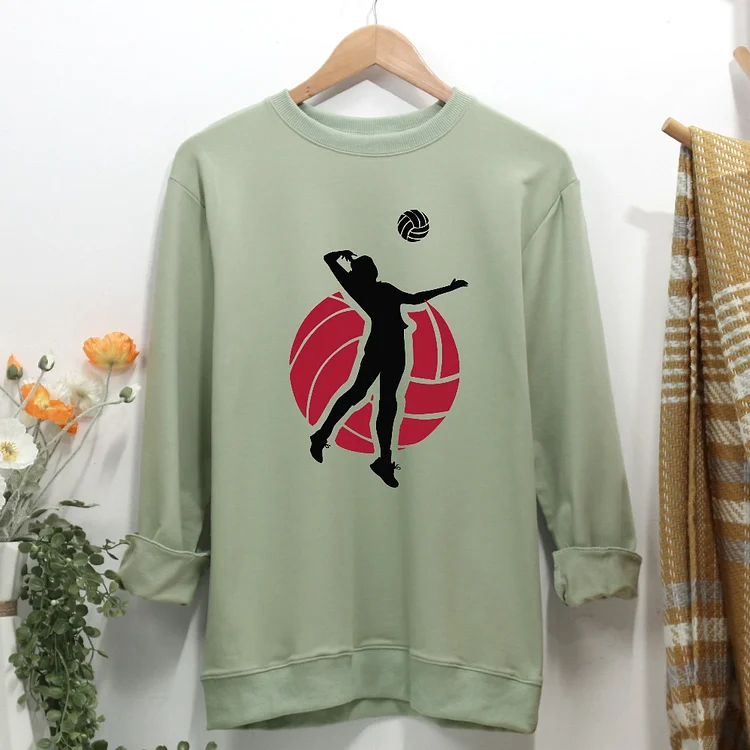 Volleyball design Women Casual Sweatshirt-Annaletters