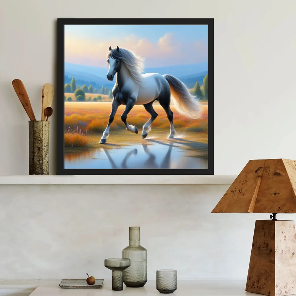 Diamond Painting - Full Round Drill - Horse(Canvas|40*40cm)