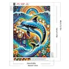 Delfin - speziell geformte Diamantmalerei - 30 * 40cm